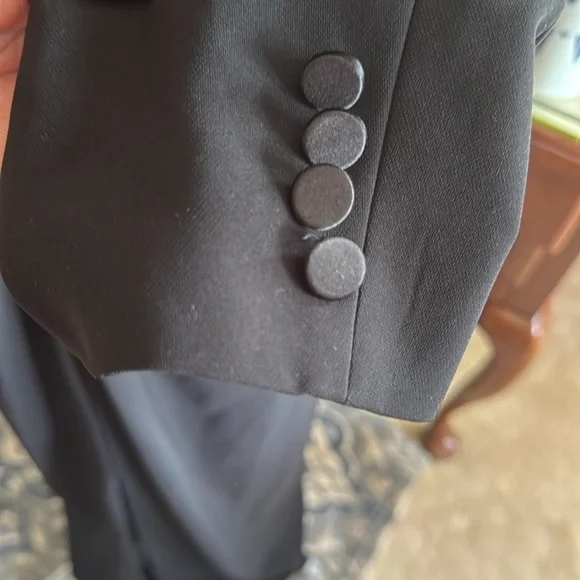 Lauren Ralph Lauren Crepe Long-Sleeve Black Gown Size 12 NWT - Picture 11 of 13